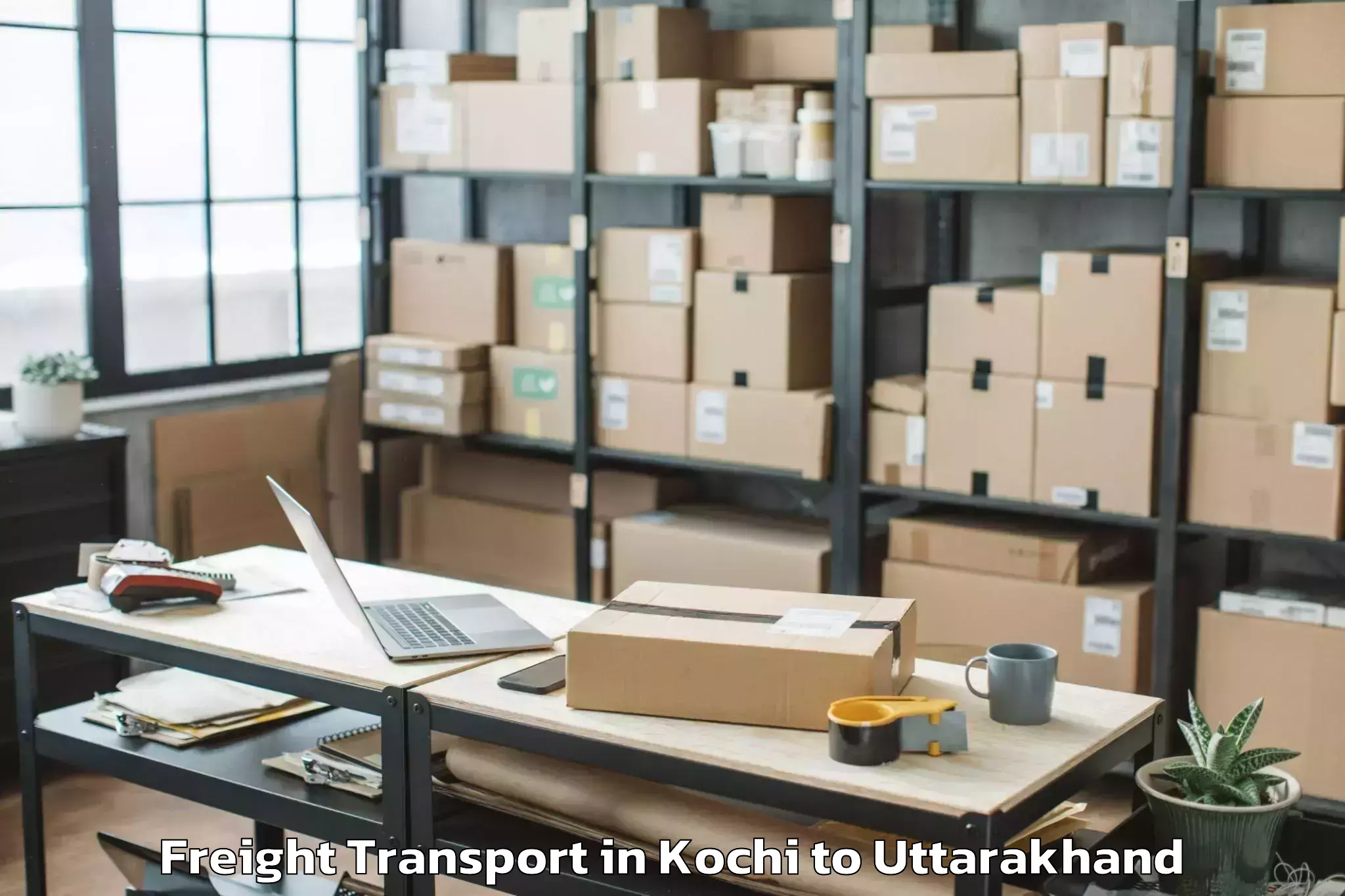 Quality Kochi to Gangolihat Freight Transport